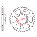 Chain Sprocket for Suzuki TF125 Mud Bug (1993)