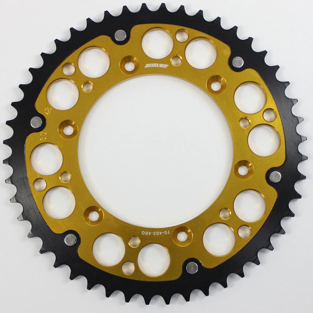 States MX Fusion Gold Rear Sprocket for Suzuki DR250R (1998–2000)