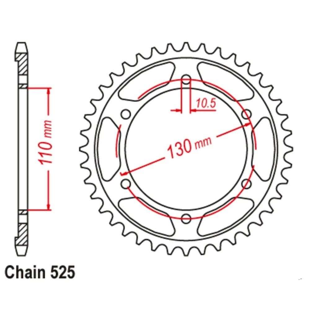 SuperSprox Chain Sprocket for Suzuki GSX-S750 (2017–2021)