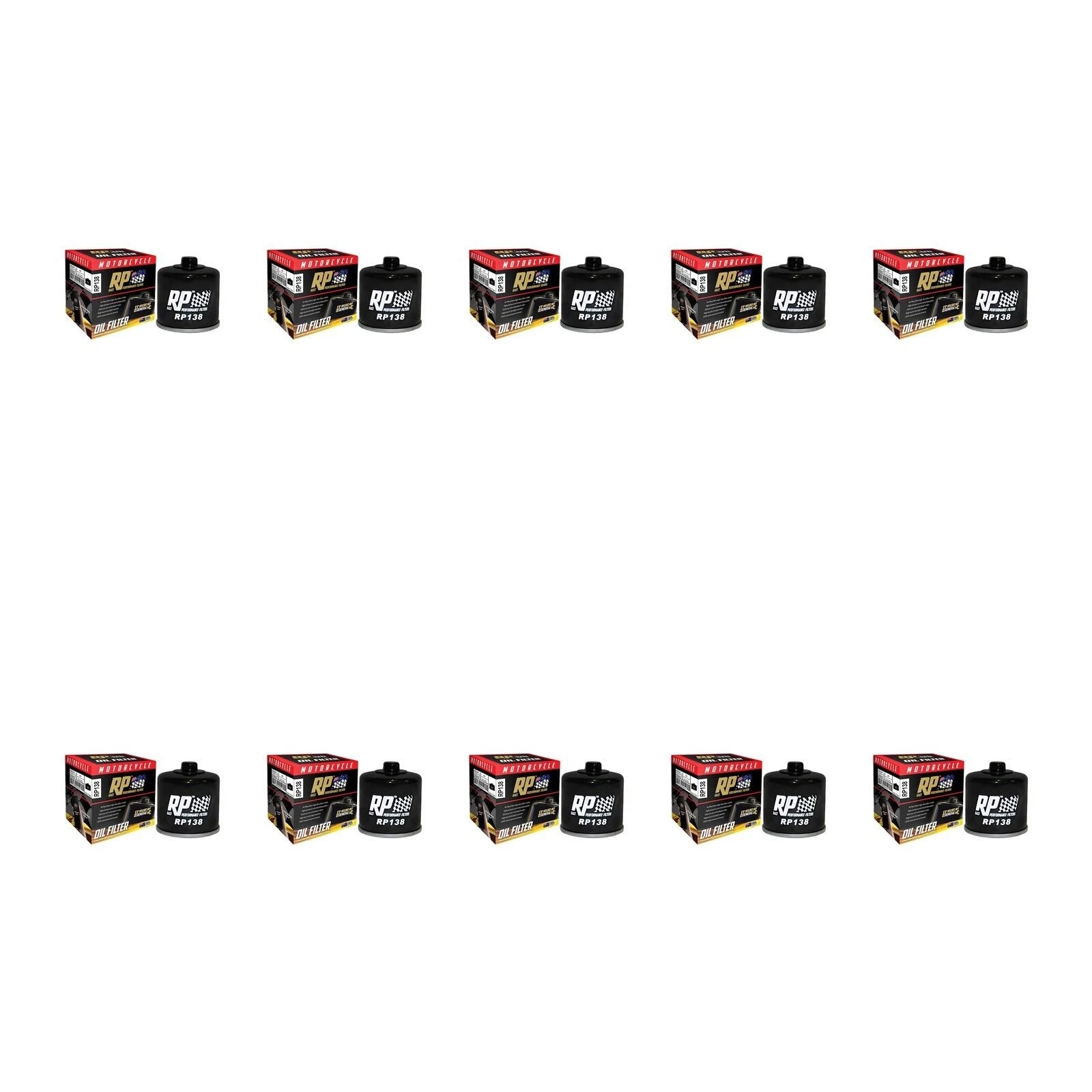 10 Pack Oil Filter for Suzuki GSX-R600 (1997–2016)
