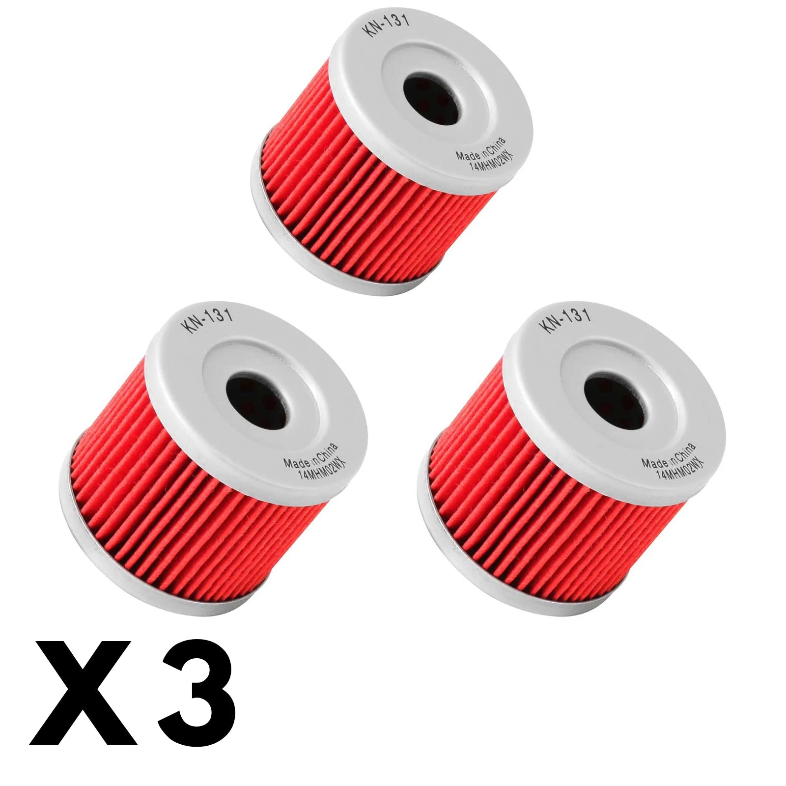 3 Pack K&N Oil Filter for Suzuki LTZ90 (2007–2024)