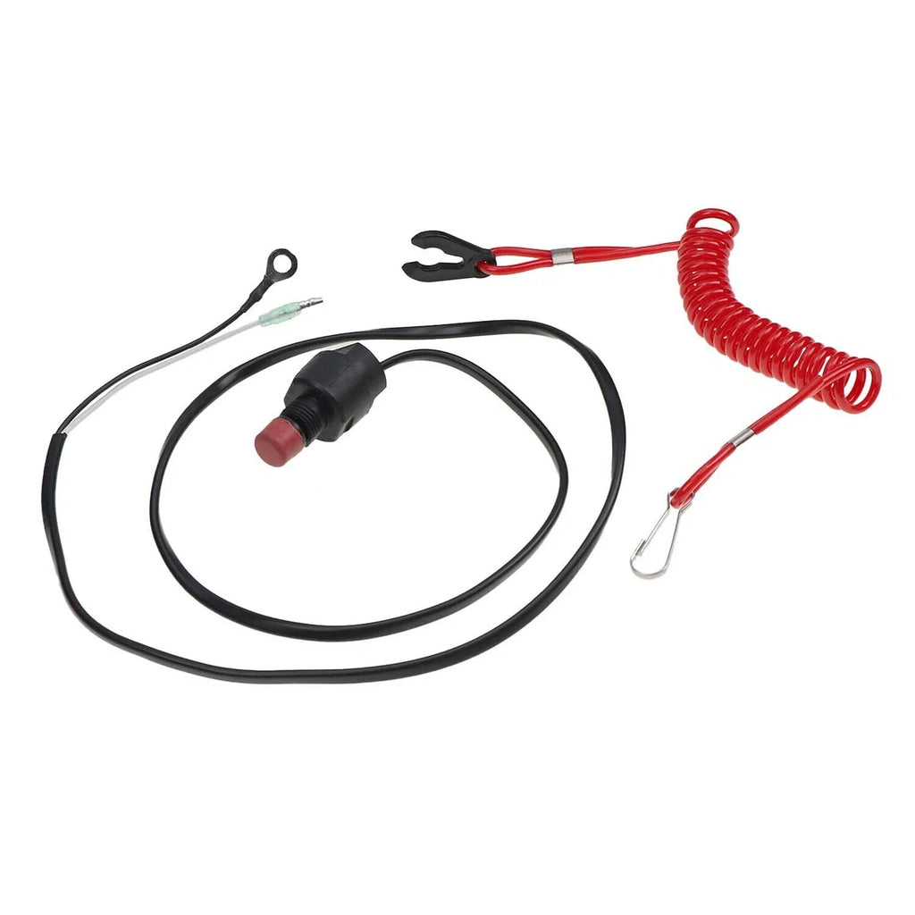 Kill Stop Switch & Safety Lanyard for Yamaha 2-Stroke Outboard 63V-82575