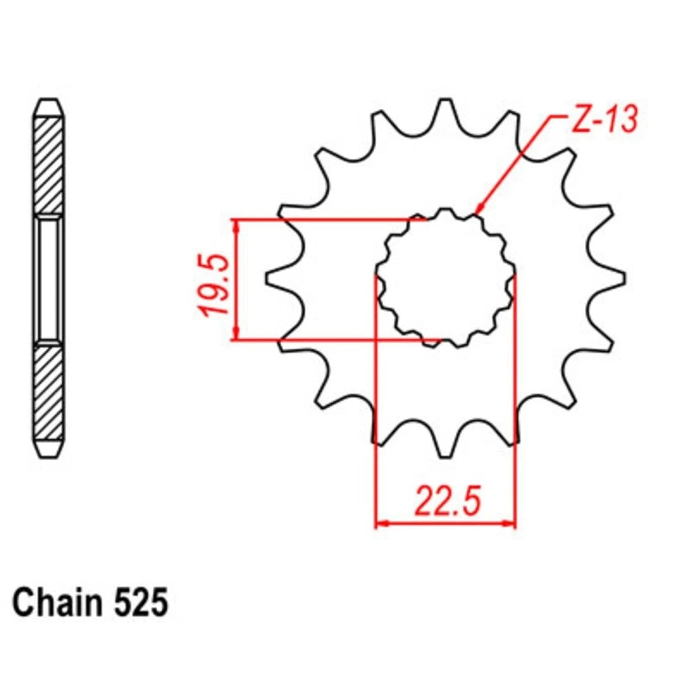 SuperSprox Chain Sprocket for Suzuki GSX-R400F (1985)