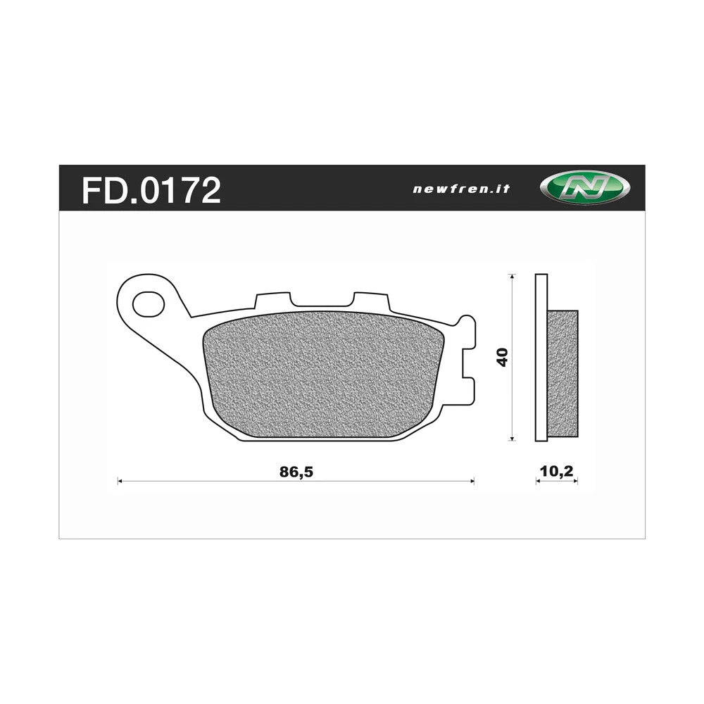 Newfren Rear Brake Pads for Suzuki GSF1200S BANDIT (2006)