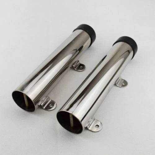 Stainless Steel Boat Fishing Rod Holder Side Mount Transom Rack