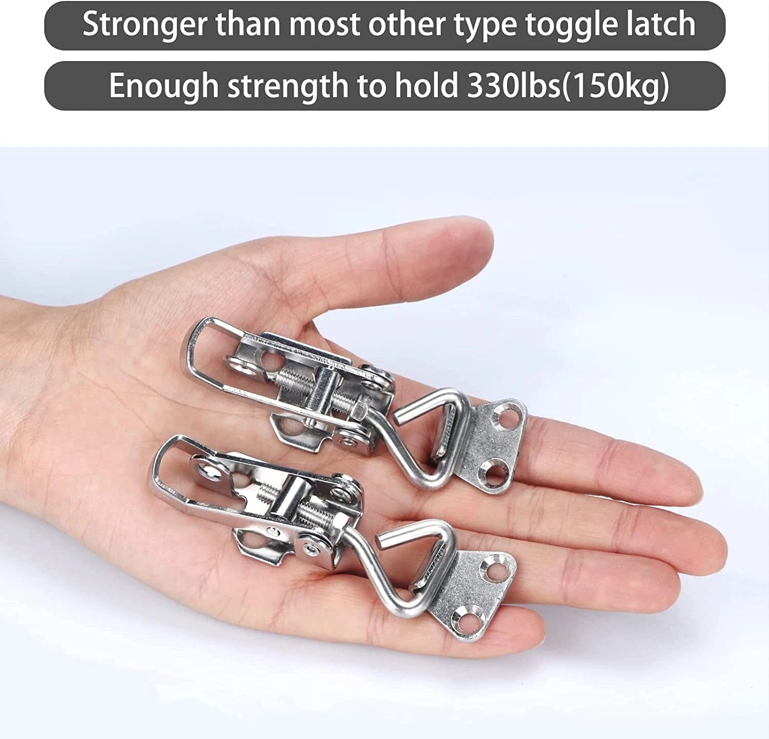 Marine Stainless Steel Toggle Latch Fastener Lock for Hatches and Cabinets