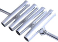 Set of 4 Stainless Steel Fishing Rod Holders for Boat Rail Mount