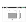 Newfren Rear Brake Pads for Suzuki GSX-R600 (1997–2003)