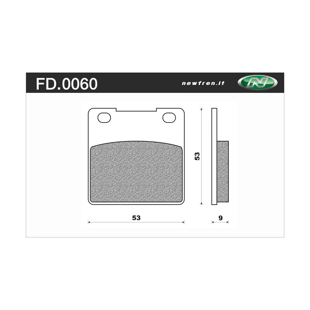 Newfren Rear Brake Pads for Suzuki GSX-R600 (1997–2003)