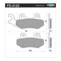 Newfren Front Brake Pads for Suzuki RM125 (1987–1995)