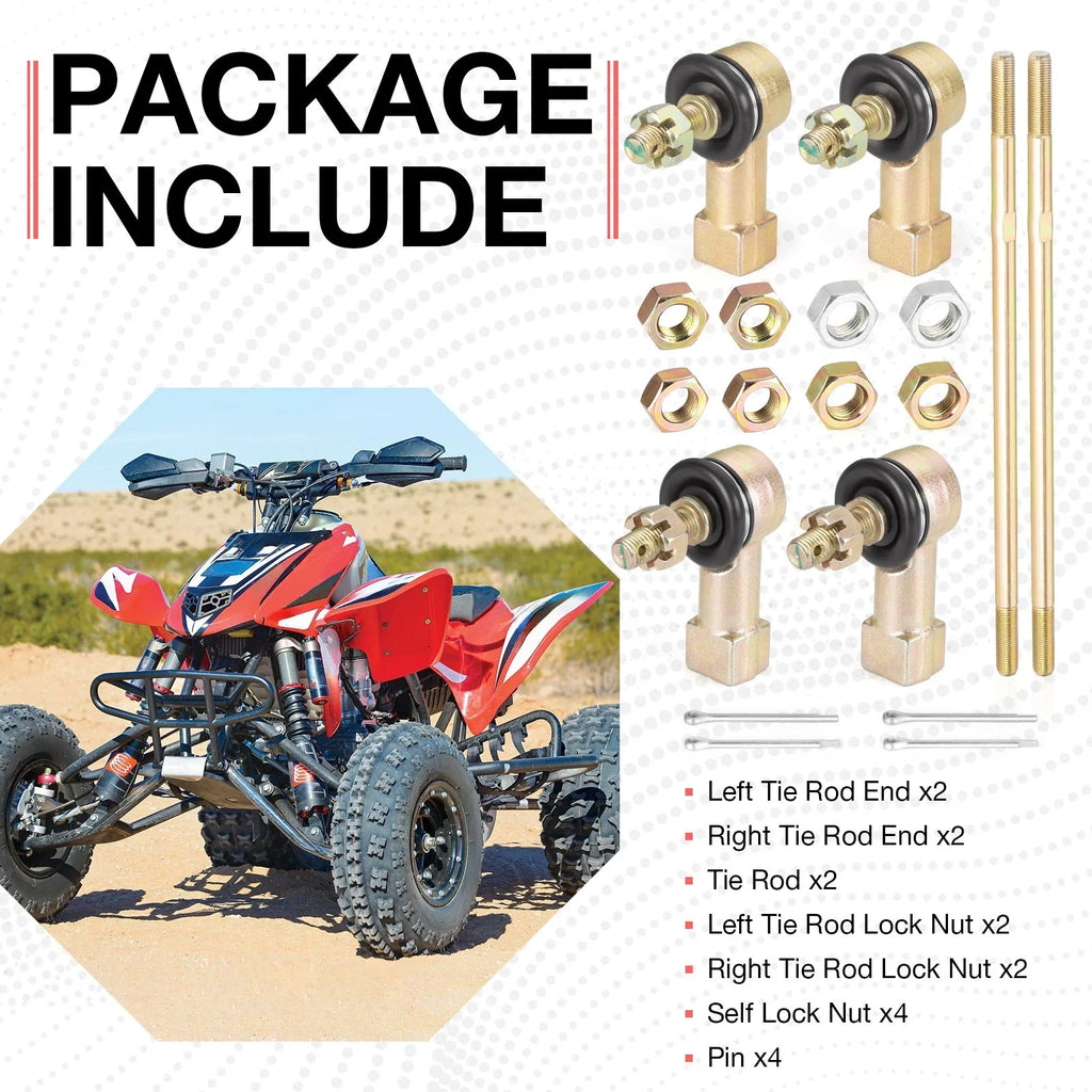 Tie Rod Ends Set for Honda TRX450ER Electric Start / TRX450R Kick Start