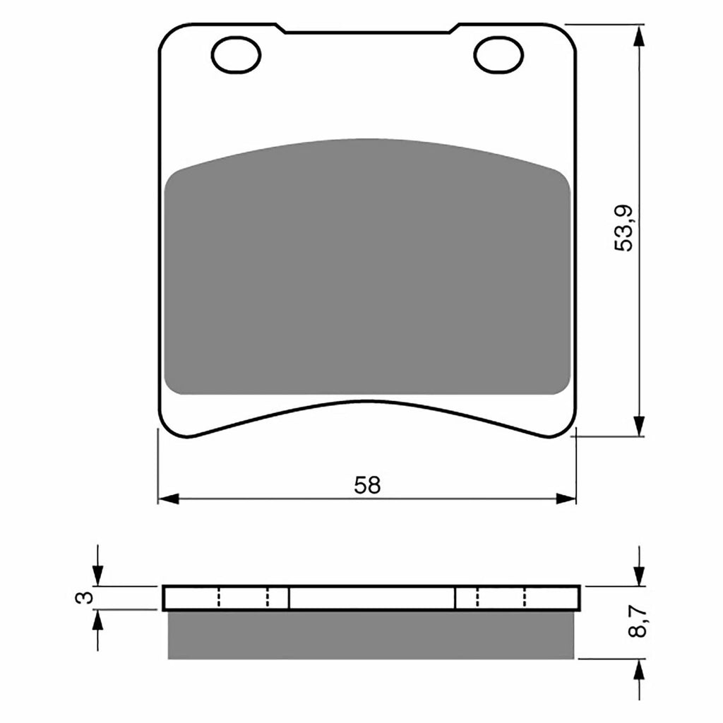 Goldfren Rear Brake Pads for Suzuki VS1400GLP INTRUDER (1988–1996)