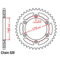 Rear Sprocket 42T for Suzuki DR800S (1990–1991)