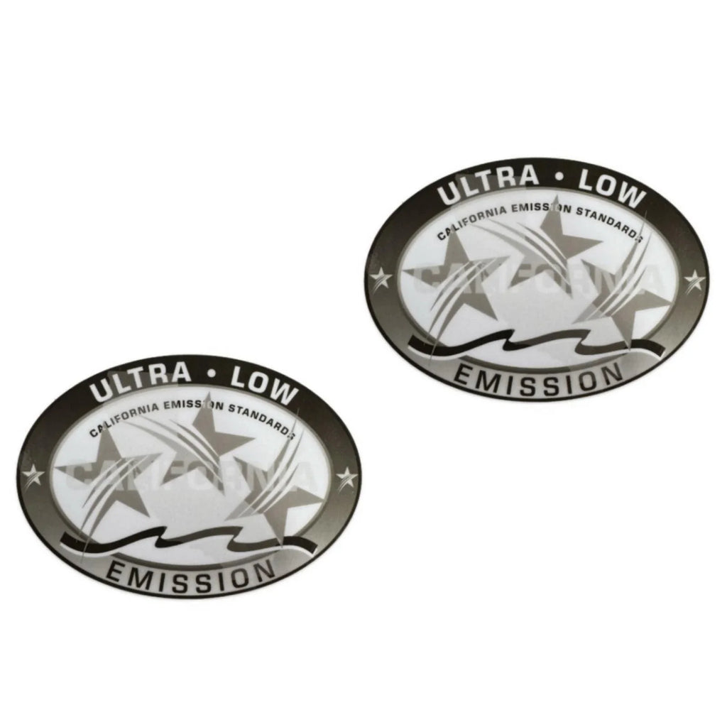 Ultra Low Emission Outboard Graphic Sticker Decal for OMC/BRP - Gray X2