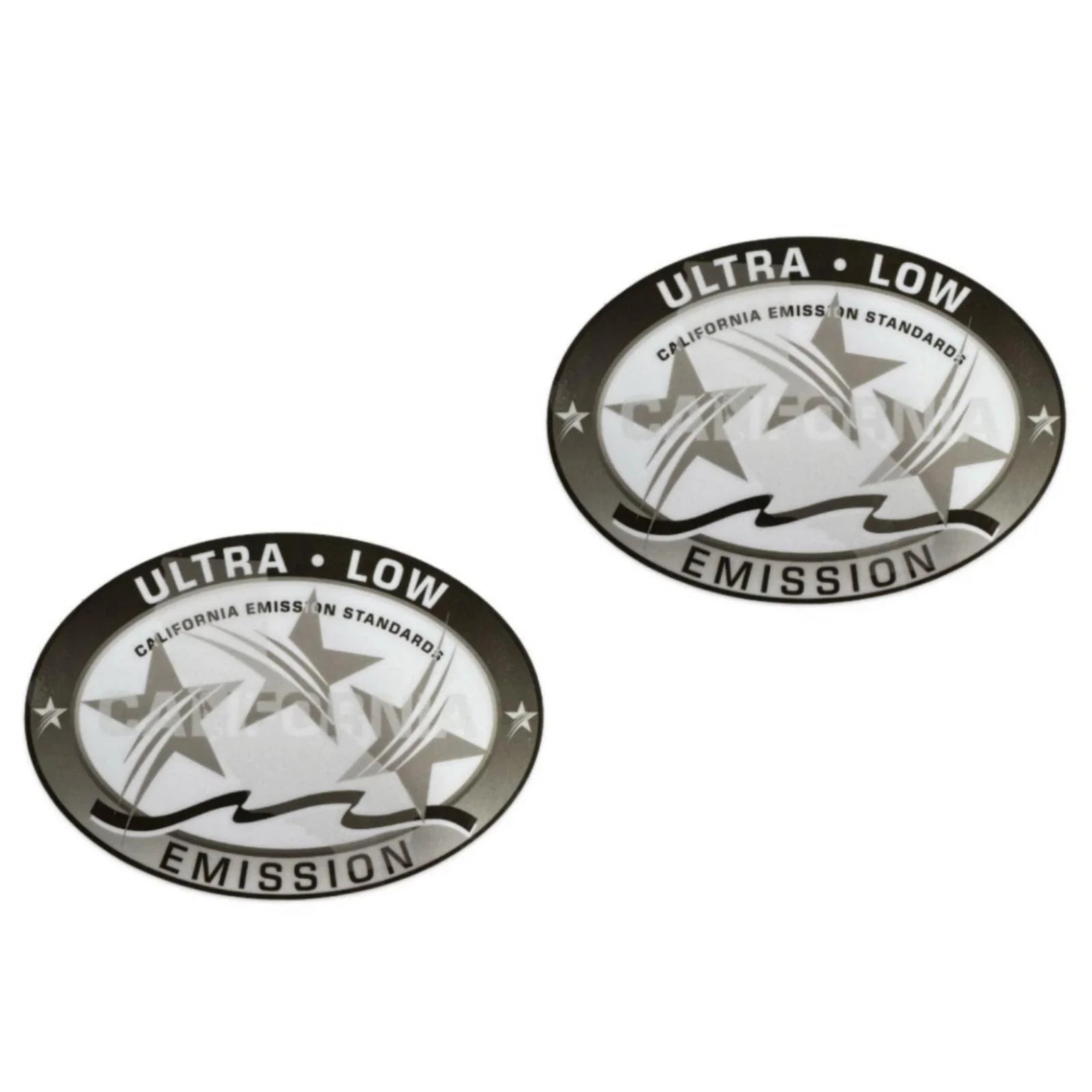 Ultra Low Emission Outboard Graphic Sticker Decal for OMC/BRP - Gray X2