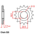Front Sprocket 14T for Suzuki SP400 (1980)