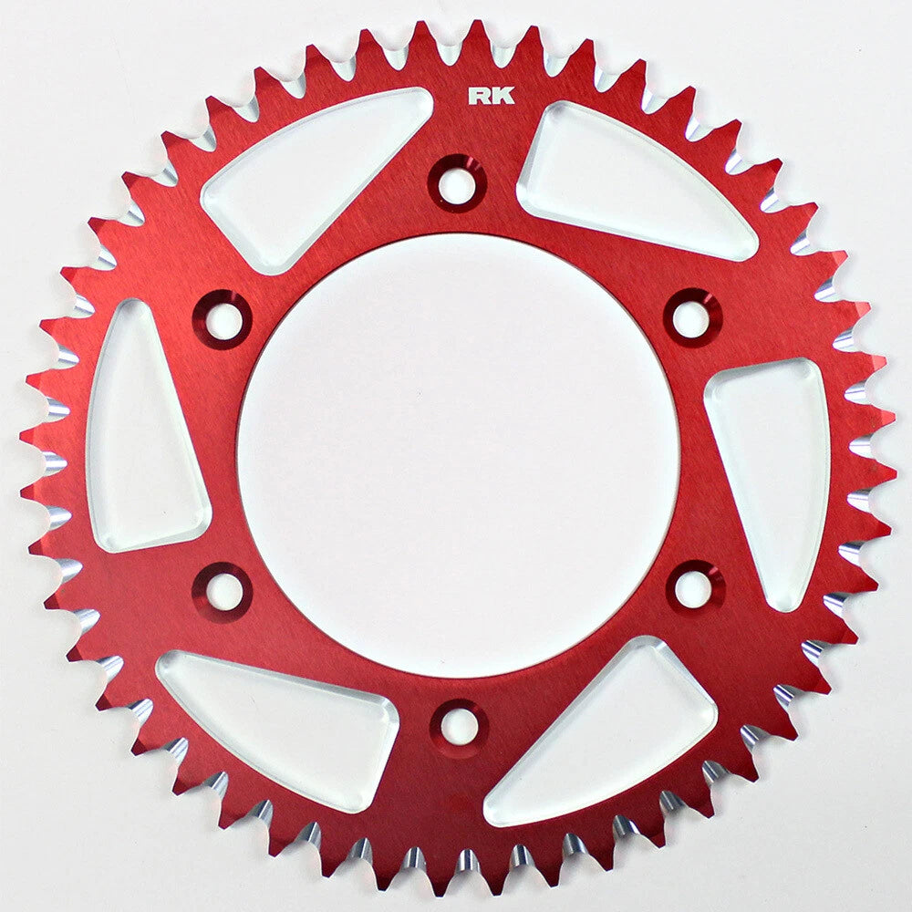 RK Alloy Racing Red 49T Rear Sprocket for Honda CRF150F 2019-2018