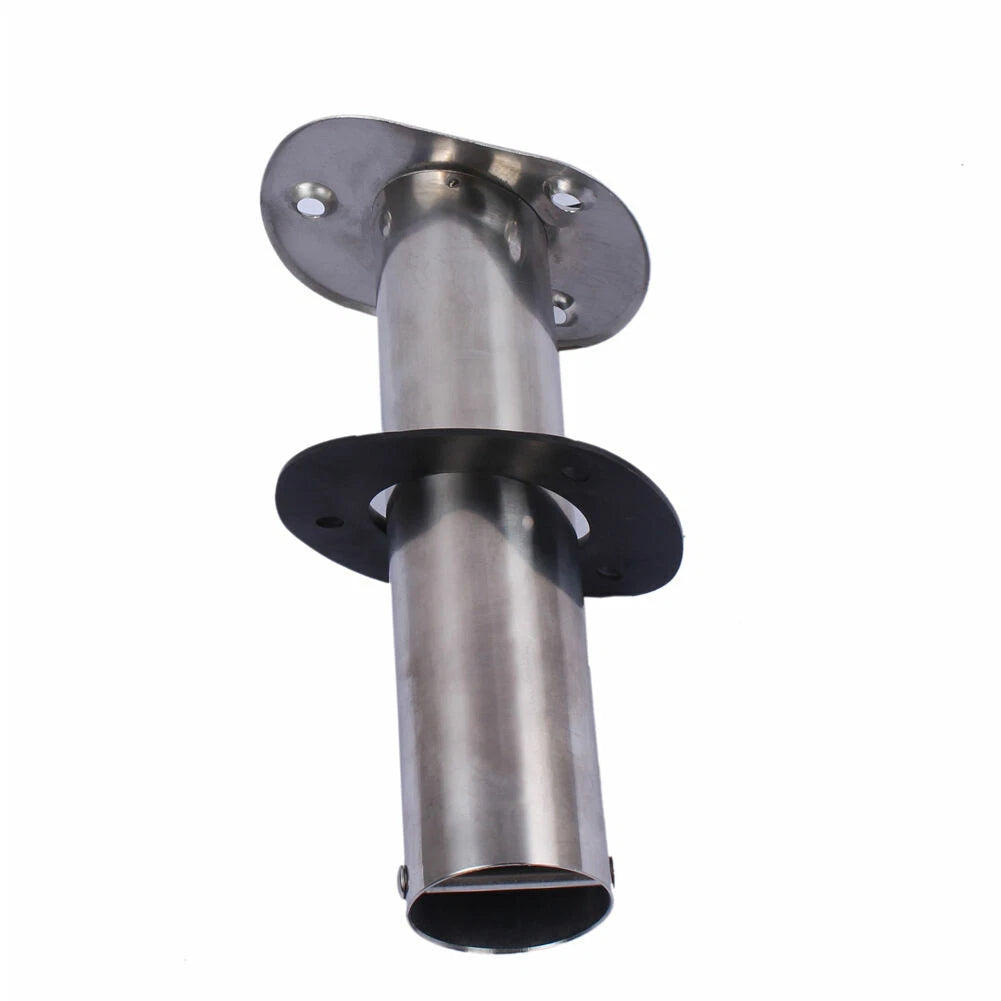 Boat Fishing Rod Holder Stainless Steel 30° PVC Cap for Yacht Kayak Truck RV