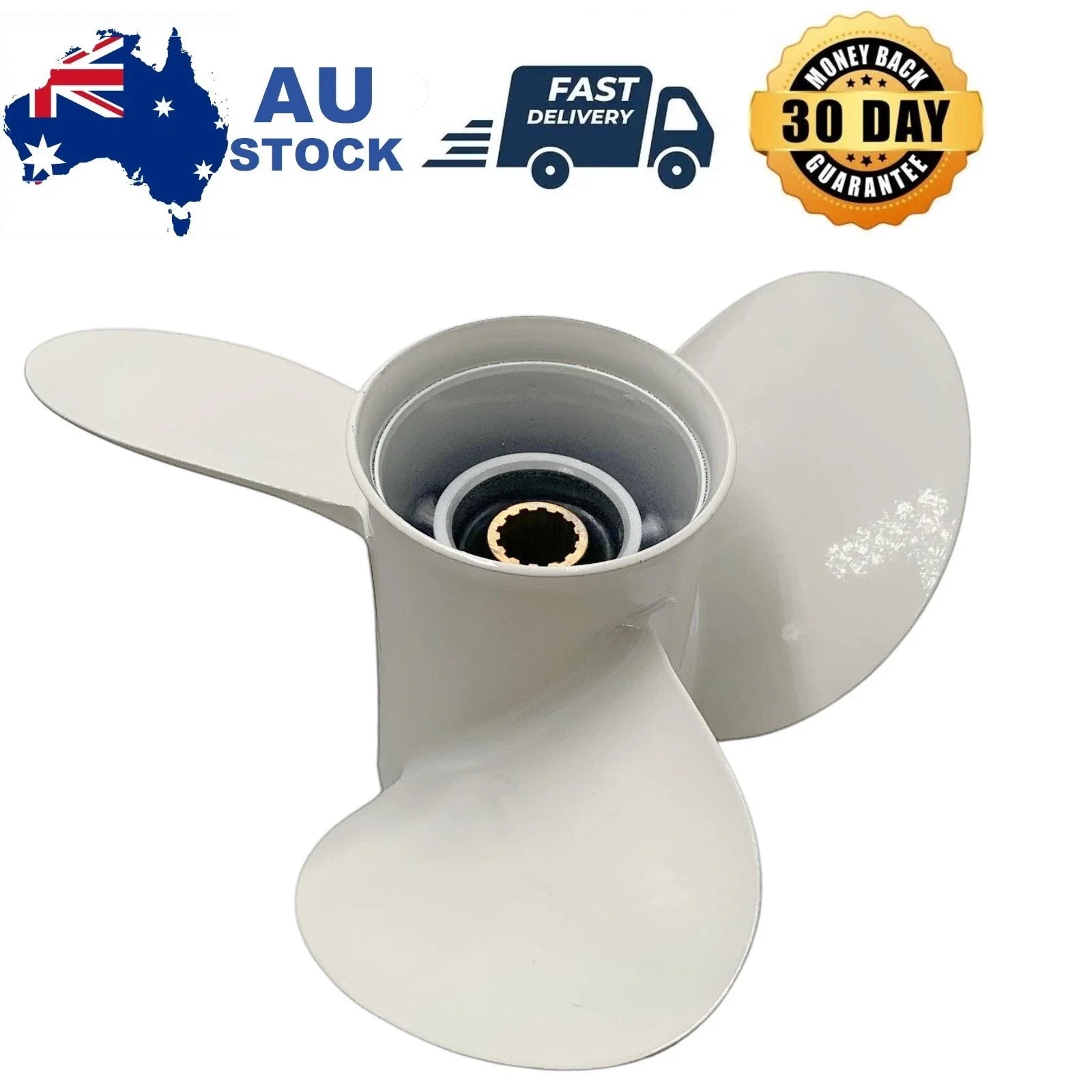 Propeller 10X17 for Yamaha Outboard 25-60HP 13 Tooth Aluminum