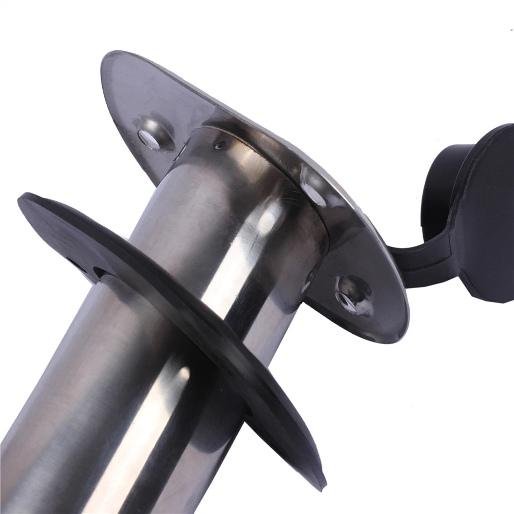 4 Pcs Stainless Steel Fishing Rod Holder Flush Mount for Boats