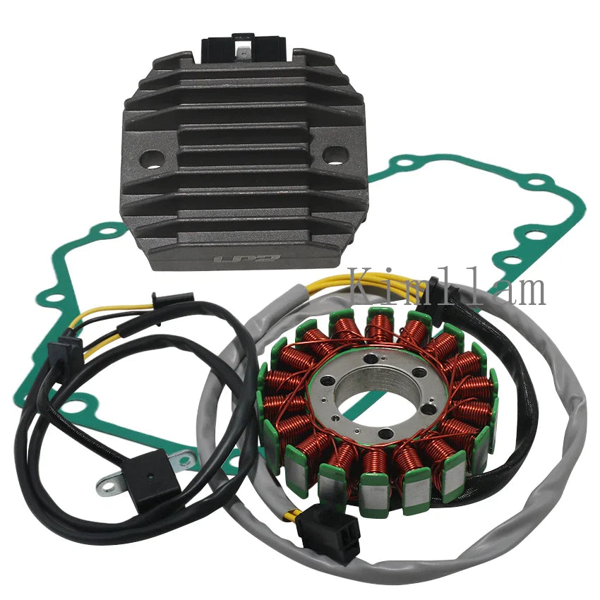 Magneto Stator, Voltage Regulator, Gasket for Kawasaki EX250 Ninja 250 (2008-2012)