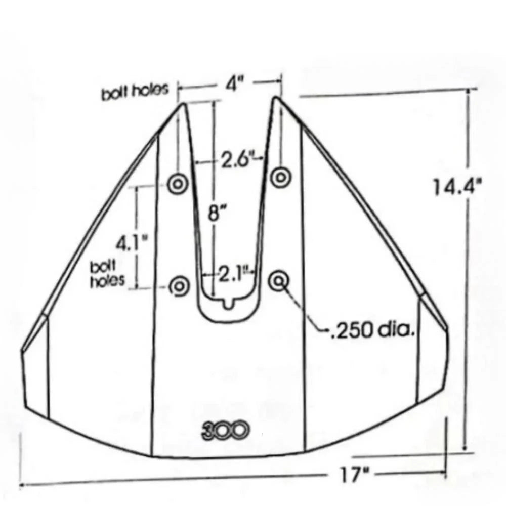 Hydrofoil Stabilizer for Yamaha/Mercury/Johnson Outboard 40-350 HP