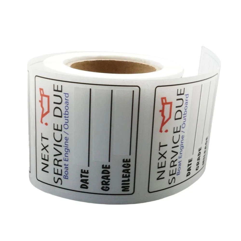 200PCS Oil Change Reminder Stickers for Auto Service Due Label