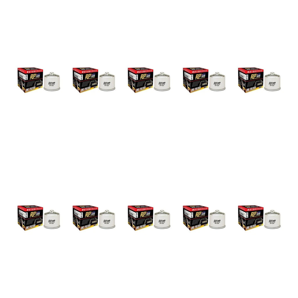10 Pack Chrome Oil Filter for Suzuki Boulevard M109R (2006–2020)