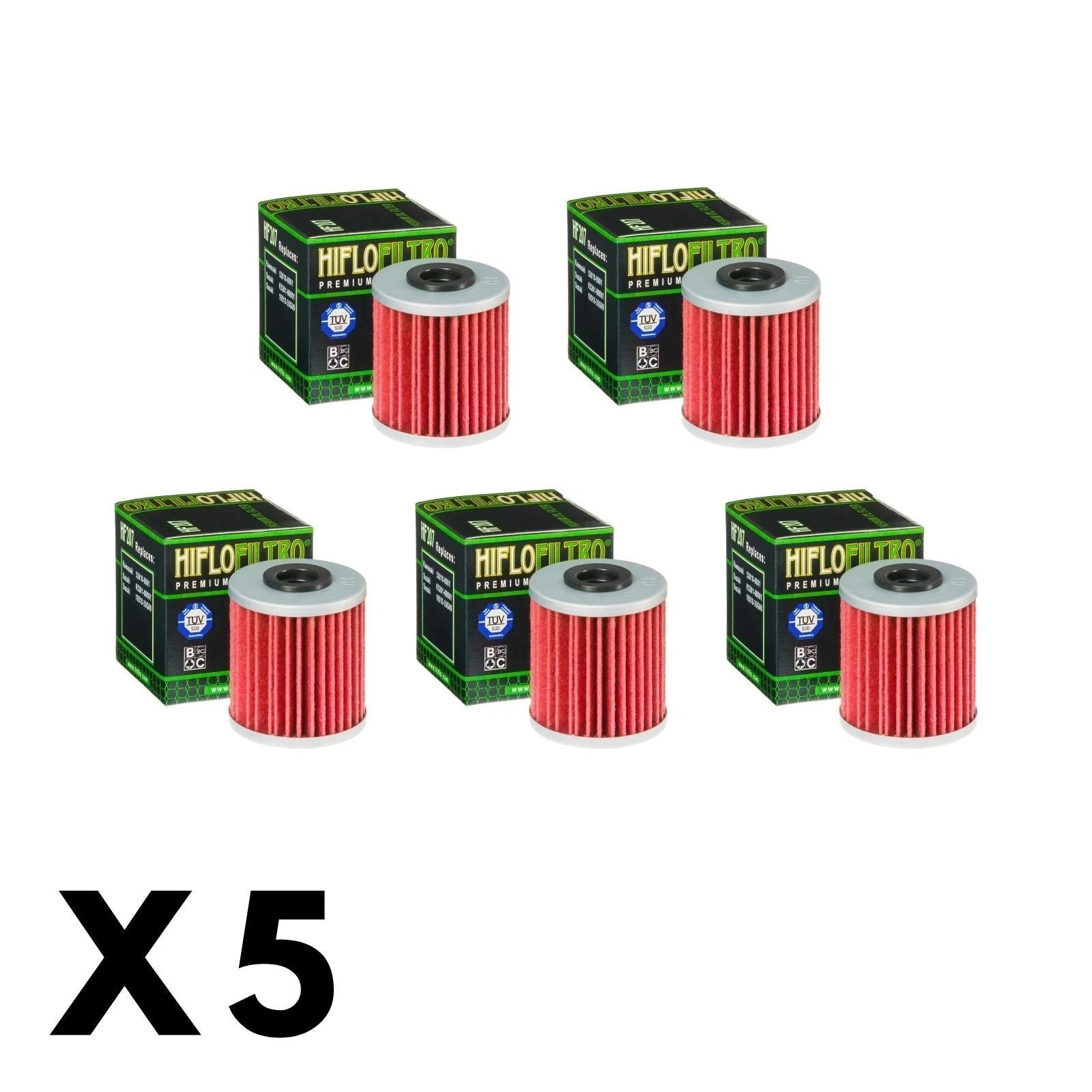 5 Pack Hiflo Oil Filter for Suzuki RM-Z450 (2011–2018)