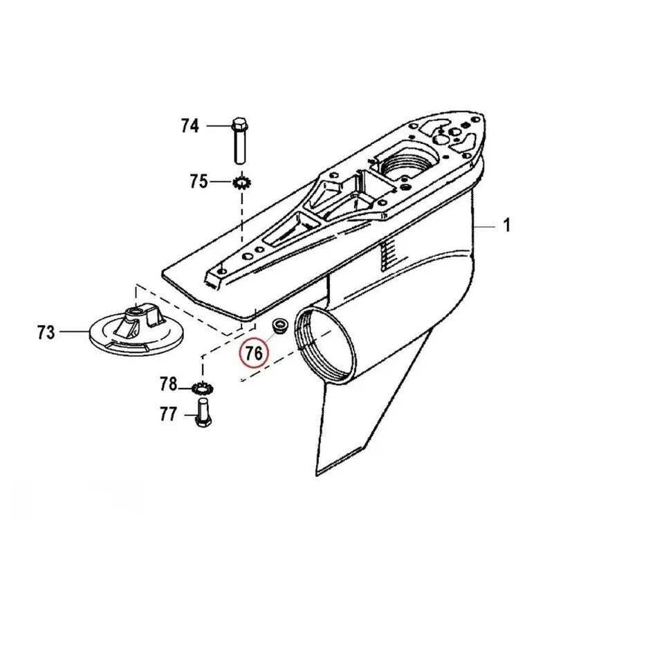 Idler Pulley Mount Nut for Mercury Marine Mercruiser 11-859135