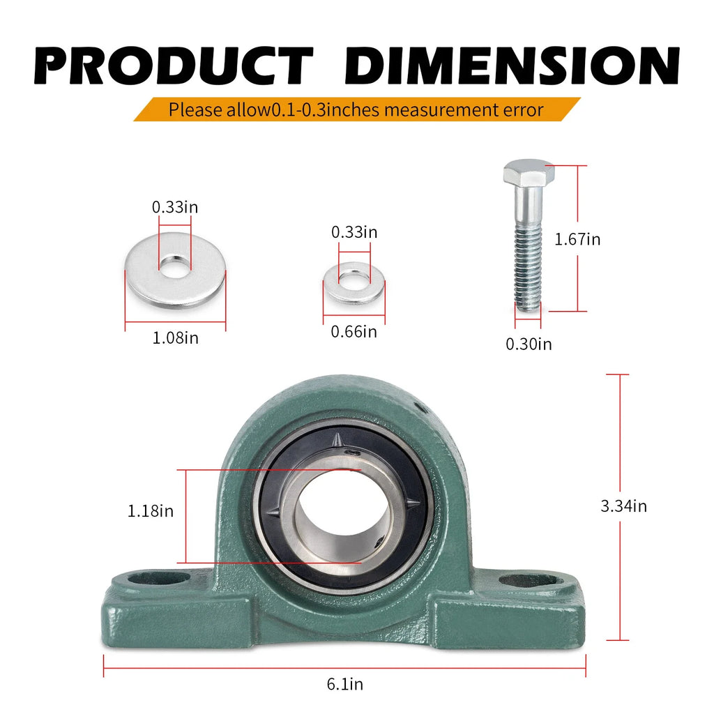 Front Prop Shaft Support Bearing for Polaris Ranger Crew 500/800