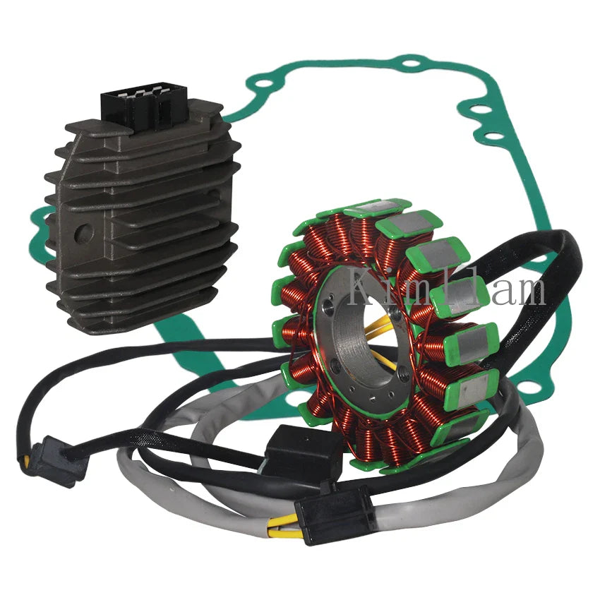 Magneto Stator, Voltage Regulator, Gasket for Kawasaki EX250 Ninja 250 (2008-2012)