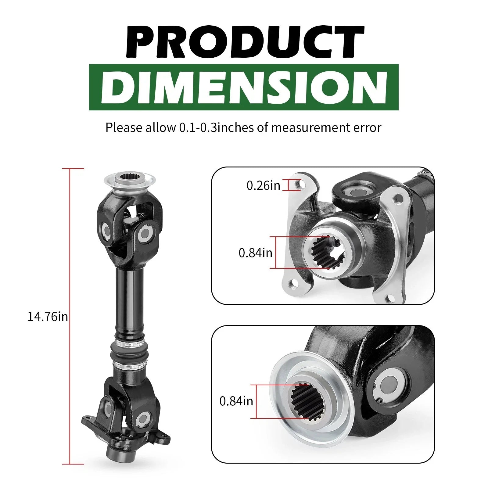 Rear Propeller Prop Shaft for Can-Am Outlander/Renegade/Commander