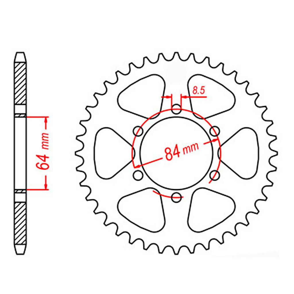 Chain Sprocket for Suzuki TF125 Mud Bug (2014–2020)