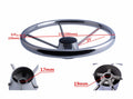 Stainless Steel 5 Spokes Boat Steering Wheel 11'' Dia for Marine Yacht/Pontoon
