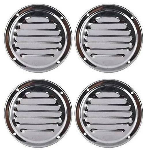 4" Round Louvre Air Vent Stainless Steel for Marine Boat