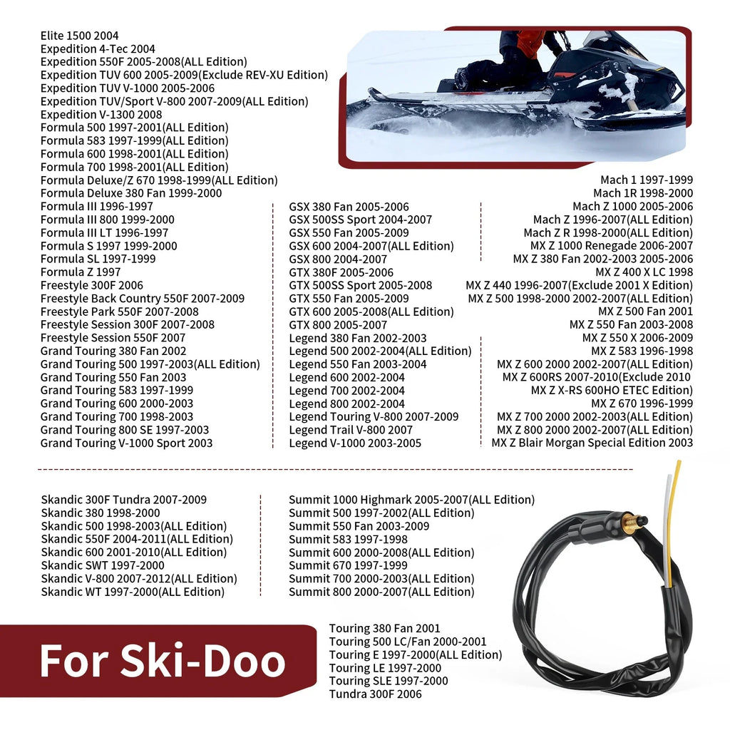Brake Stoplight Micro Switch for Ski-Doo Touring 380/500 E/LE/SLE (300F)