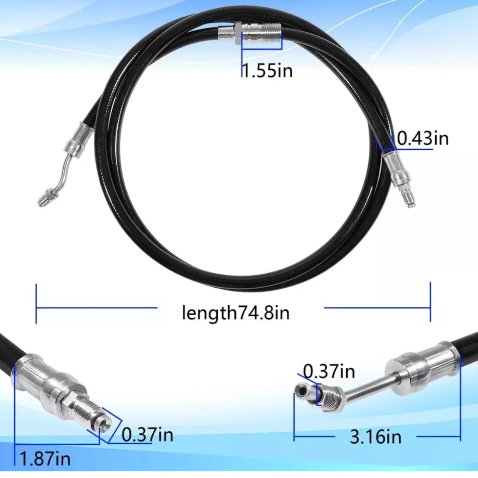 Hydraulic Pump Trim Hose for Volvo Penta DPH/DPR Stern Drive