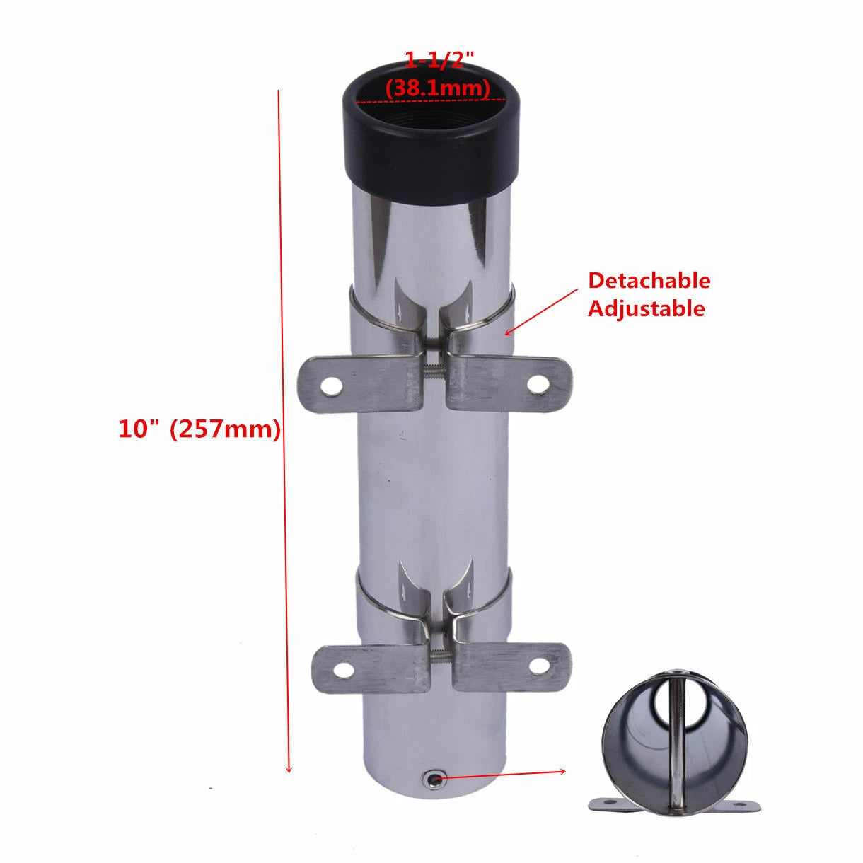 Boat Fishing Rod Holder Stainless Steel Side Mount for Marine