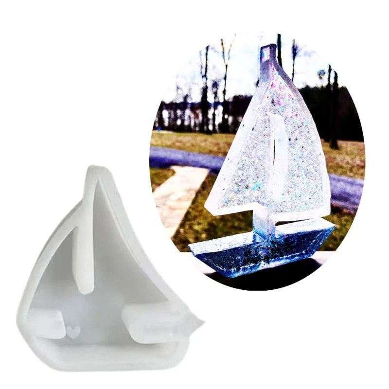 Sailboat Resin Molds for DIY Craft - Compatible with Various Sailing Models