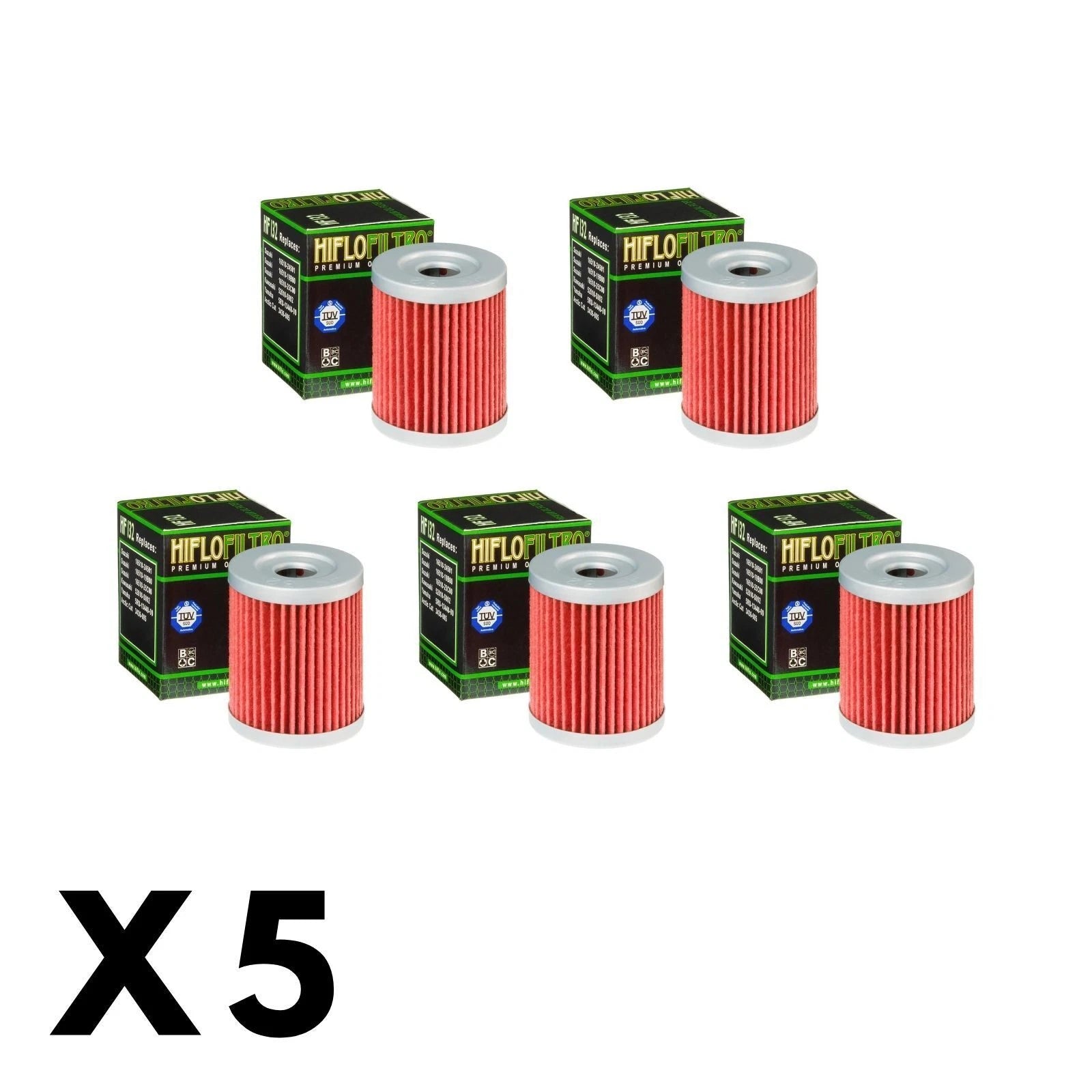 5 Pack Hiflo Oil Filter for Suzuki DR200 (1986–1989)