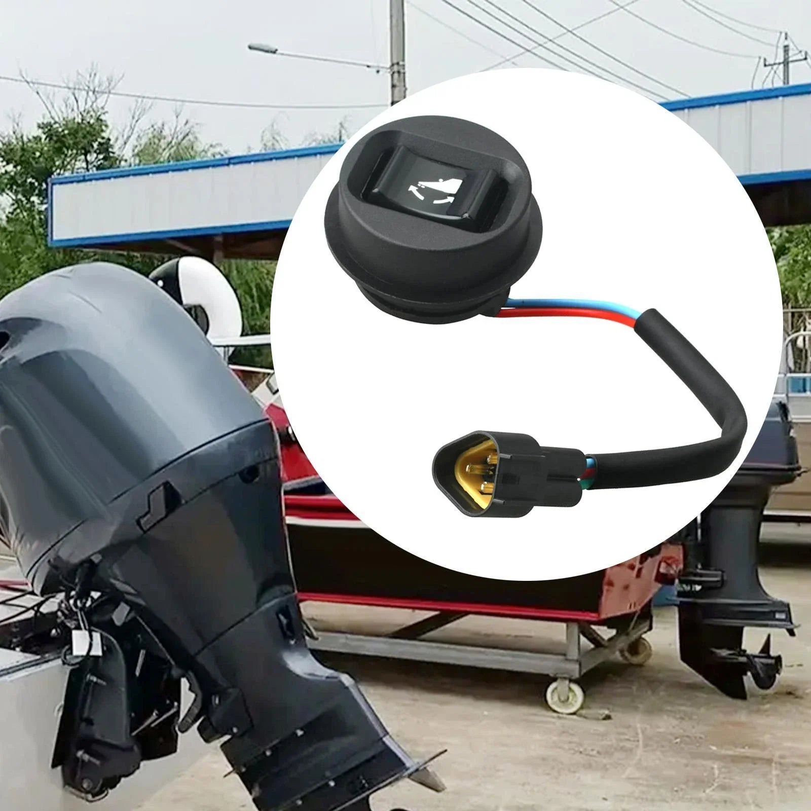 Tilt Trim Switch Assembly for Boat Lift - Yamaha 63D Series Models