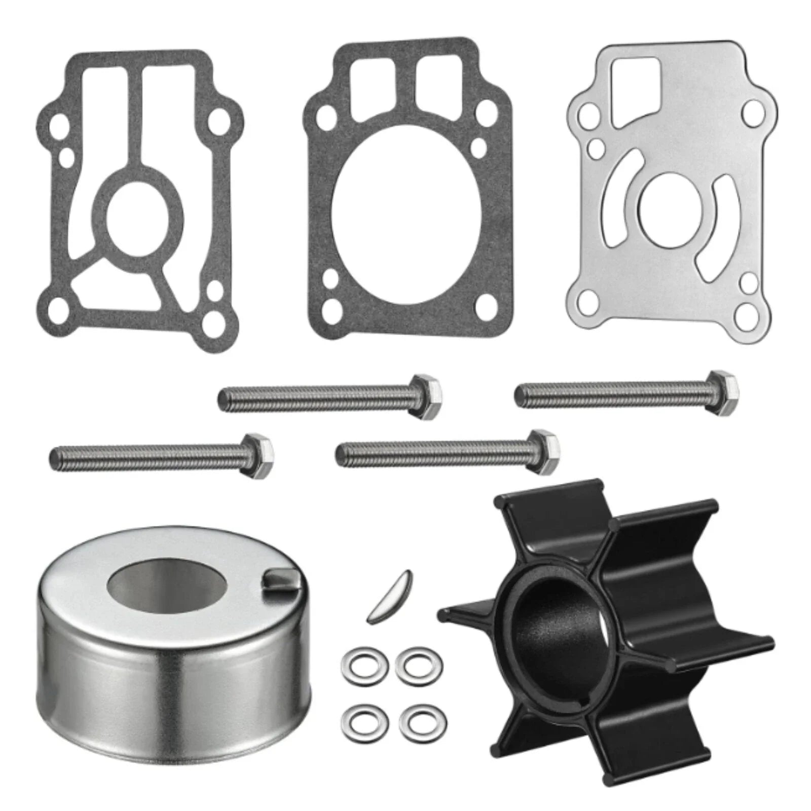 Outboard Water Pump Impeller Repair Kit for Mercury Mariner 25-30HP 4-Stroke