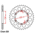 RK 45T Rear Sprocket for Suzuki RMZ250 (2004–2006)