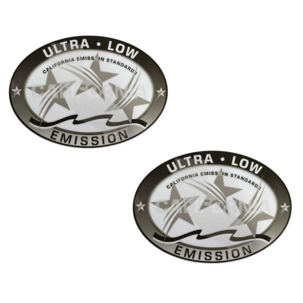 Ultra Low Emission Outboard Graphic Sticker Decal for OMC/BRP - Gray X2