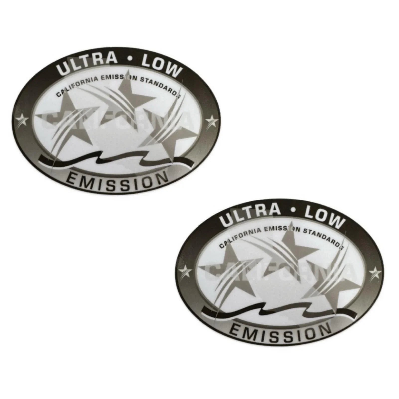 Ultra Low Emission Outboard Graphic Sticker Decal for OMC/BRP - Gray X2
