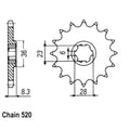 SuperSprox Chain Sprocket for Suzuki LT500 (1988–1992)