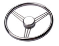 Stainless Steel 13-1/2'' Steering Wheel 9 Spokes for Marine Boat