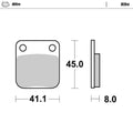 MotoMaster Front Brake Pads for Suzuki LT-A500F Vinson (2002–2007)