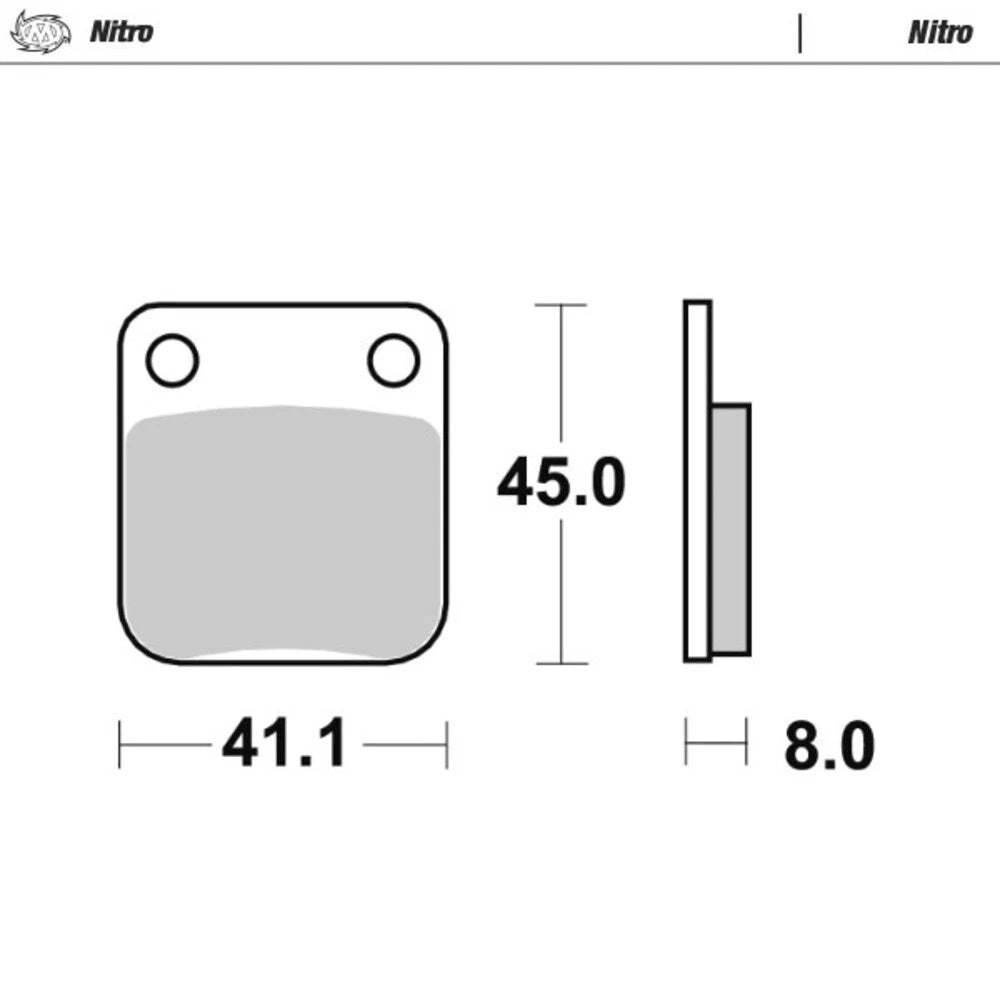 MotoMaster Front Brake Pads for Suzuki LT-A500F Vinson (2002–2007)